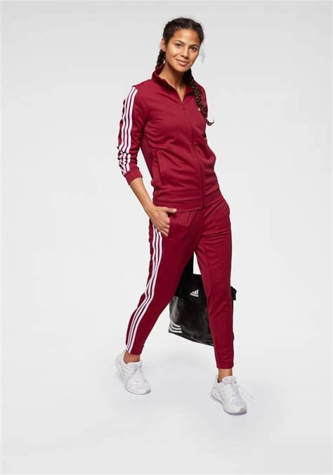 adidas damen trainingsanzug rot|Rot .